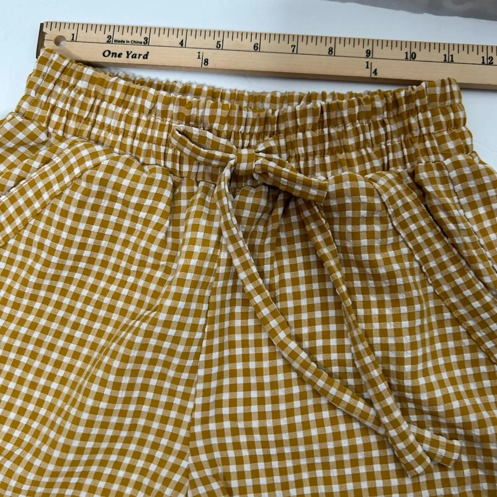 Sienna Sky Women’s ShortsYellow Mustard Gingham Check. XS